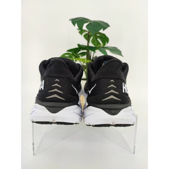 Hoka One One Women's Clifton 8 Black Mesh Low-top Sneaker Size 6.5B US - Picture 4 of 11